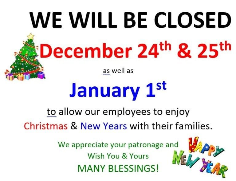 Closed Christmas | Superior